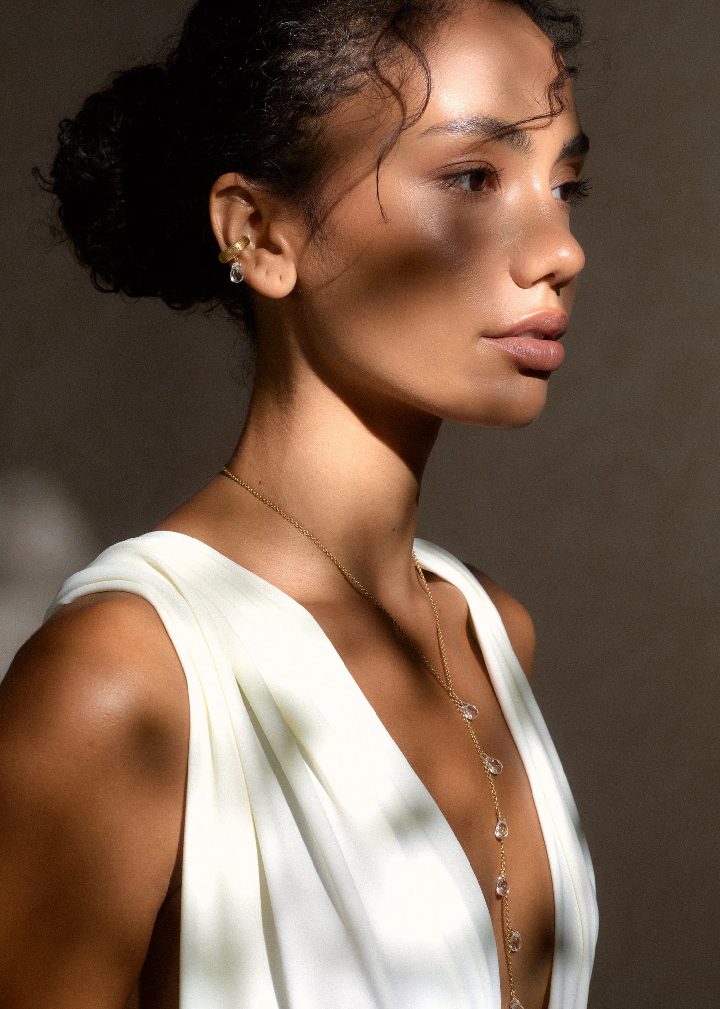 Droplet Body Chain / gold