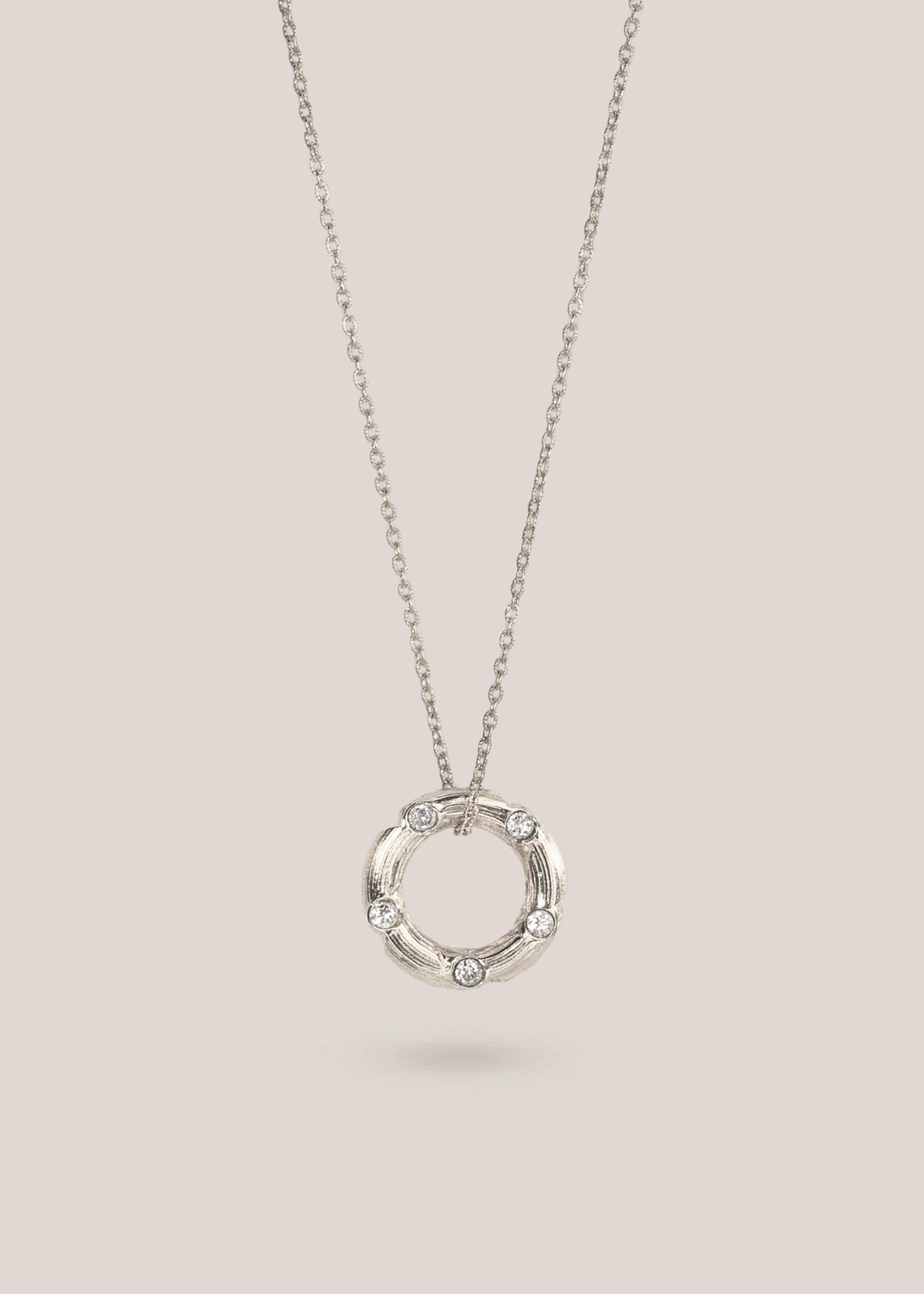 Demi Halo Necklace / silver