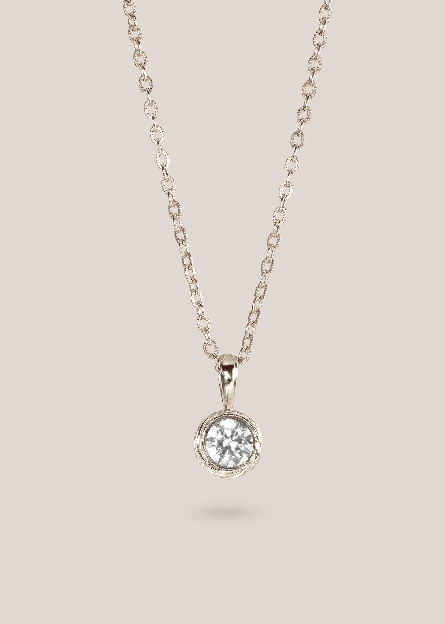 Vela Round Pendant / silver