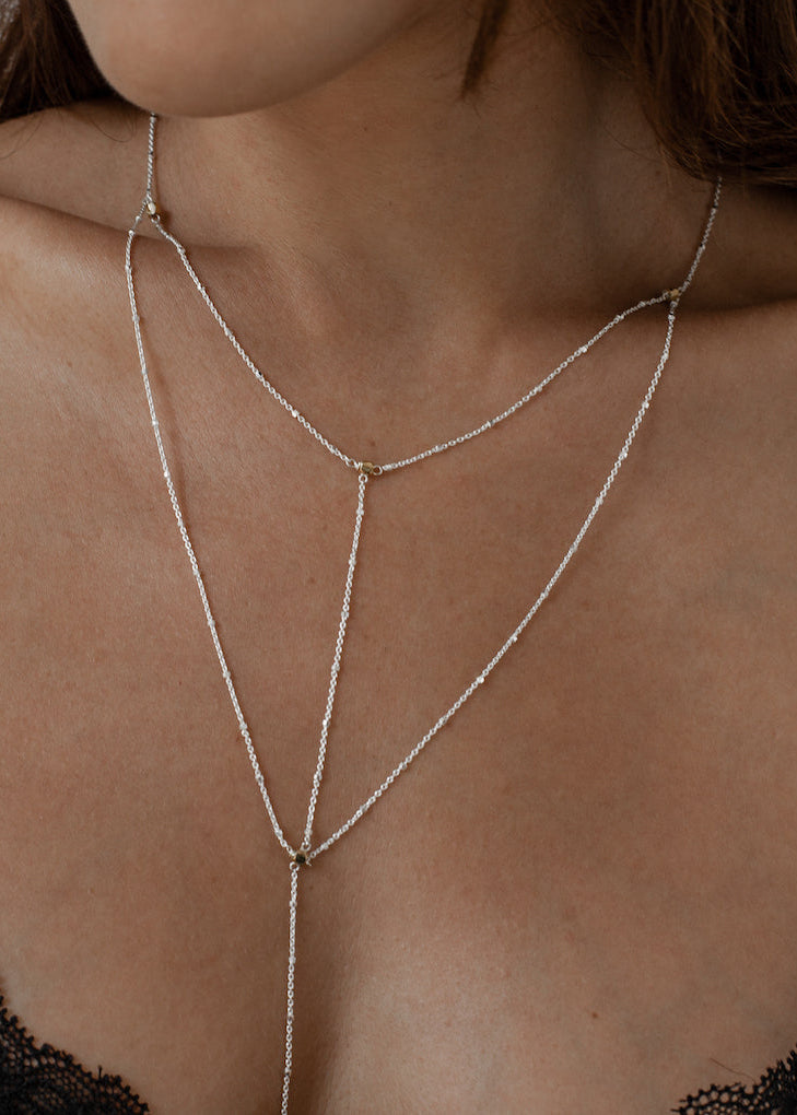 Iza-Jewelry-Skyfall Necklace | Silver