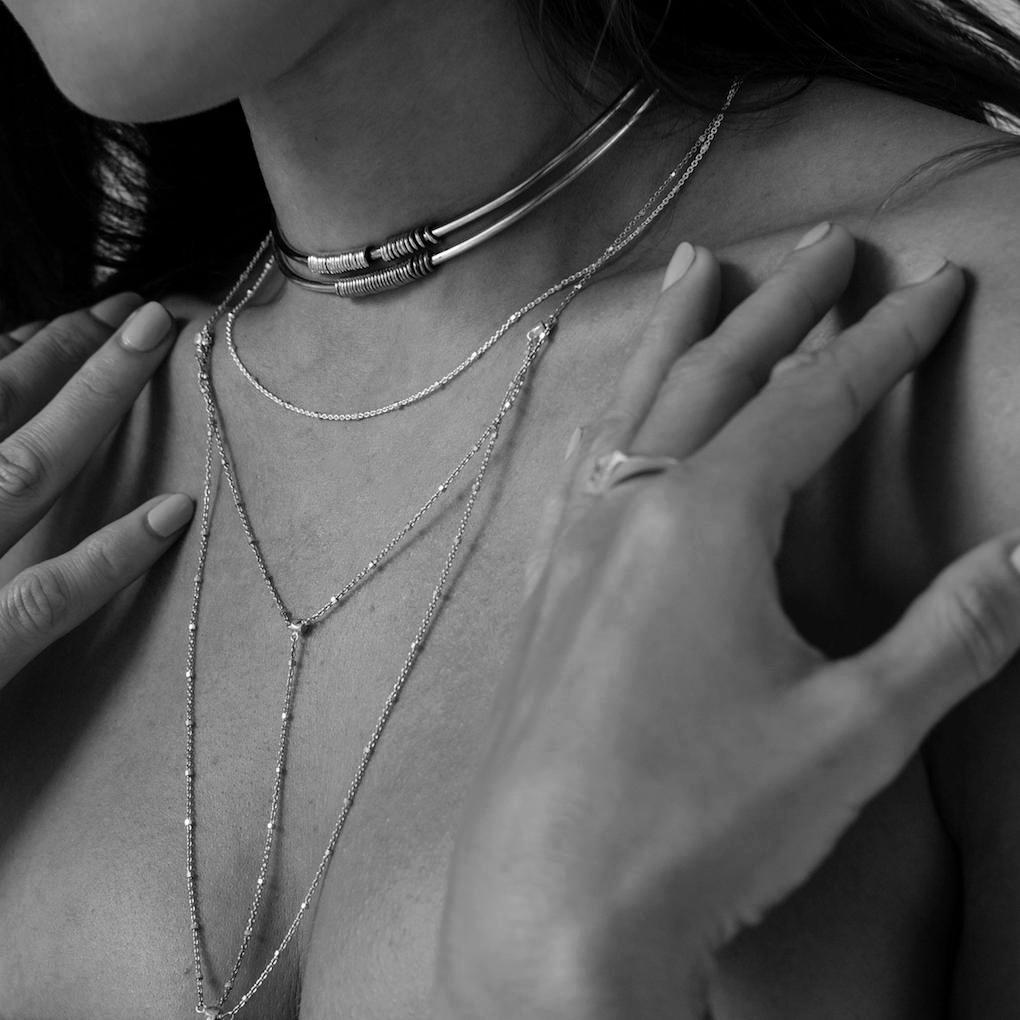 Iza-Jewelry-Skyfall Necklace | Silver
