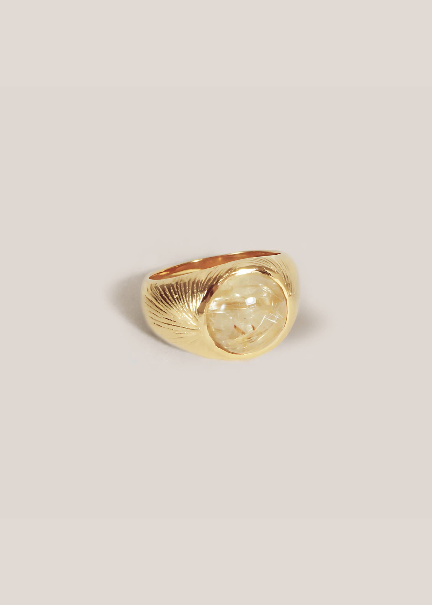 Radiance Ring / golden quartz