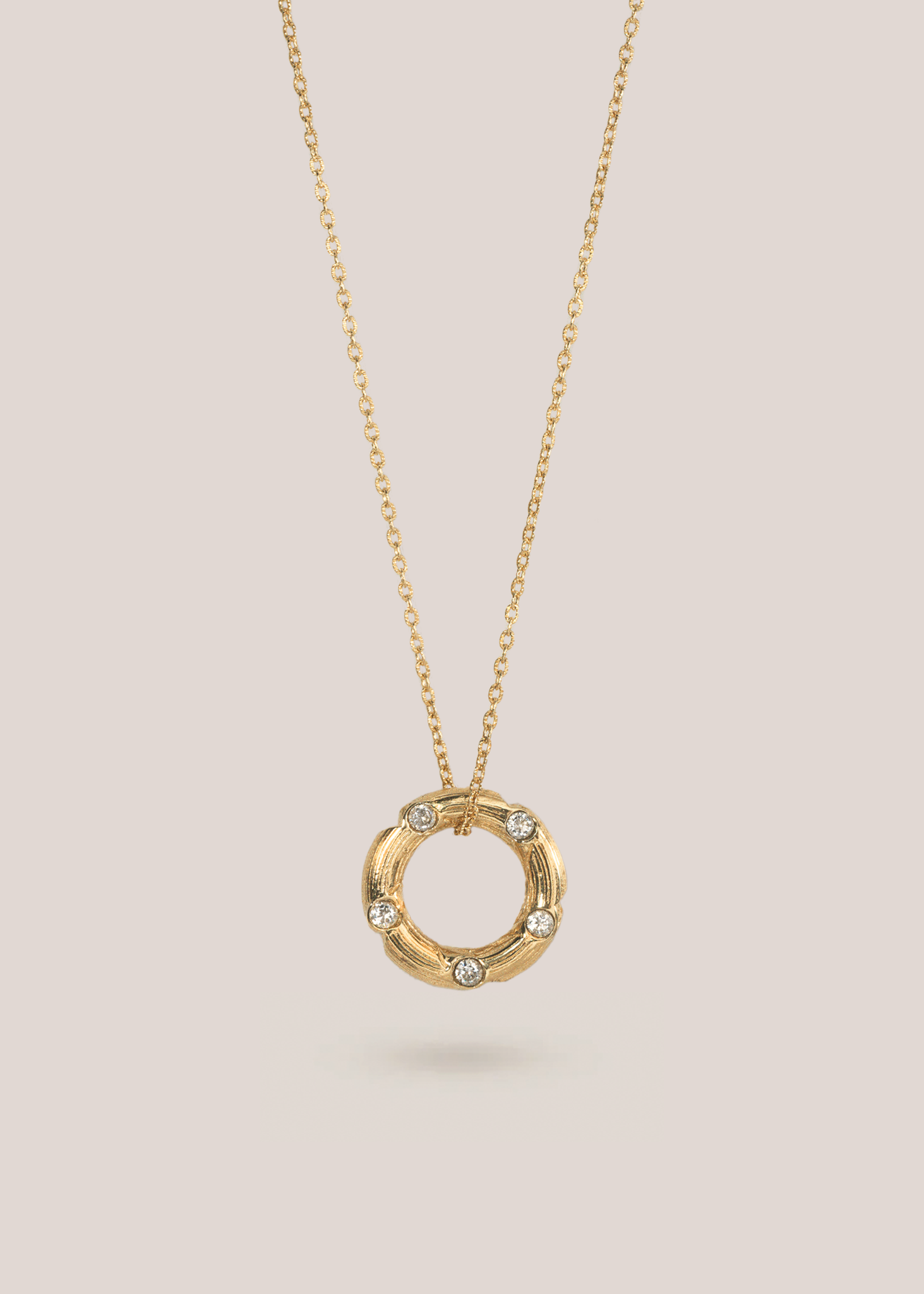Demi Halo Necklace / gold