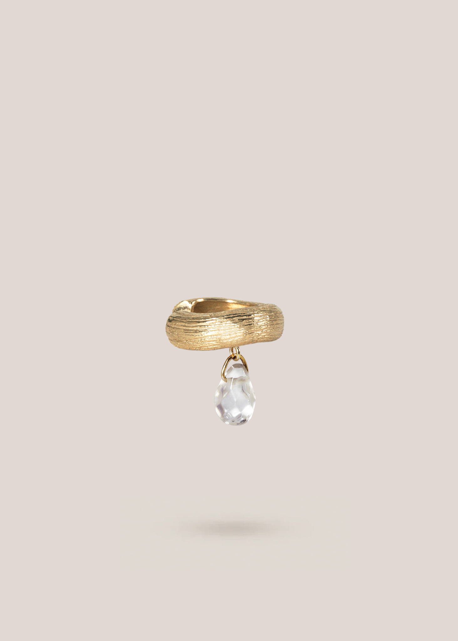 Droplet Ear Cuff / gold