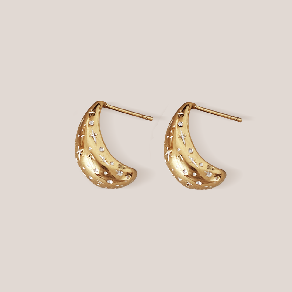 Sidera Hoops / gold