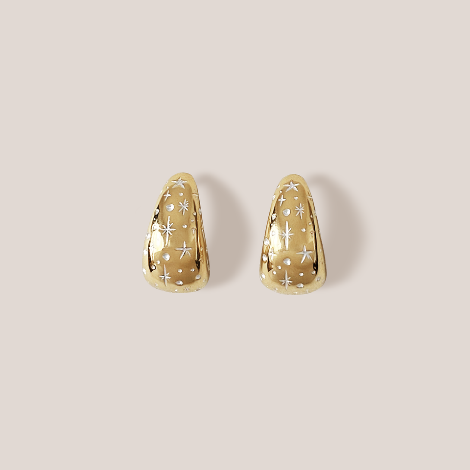 Sidera Hoops / gold