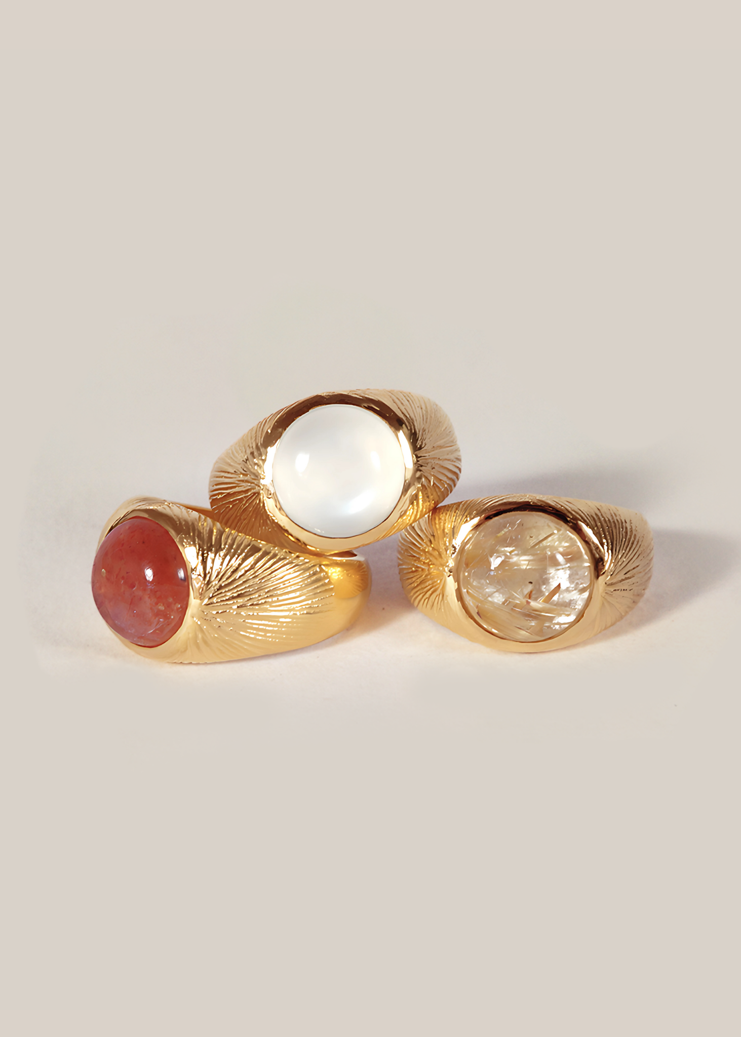Radiance Ring / golden quartz