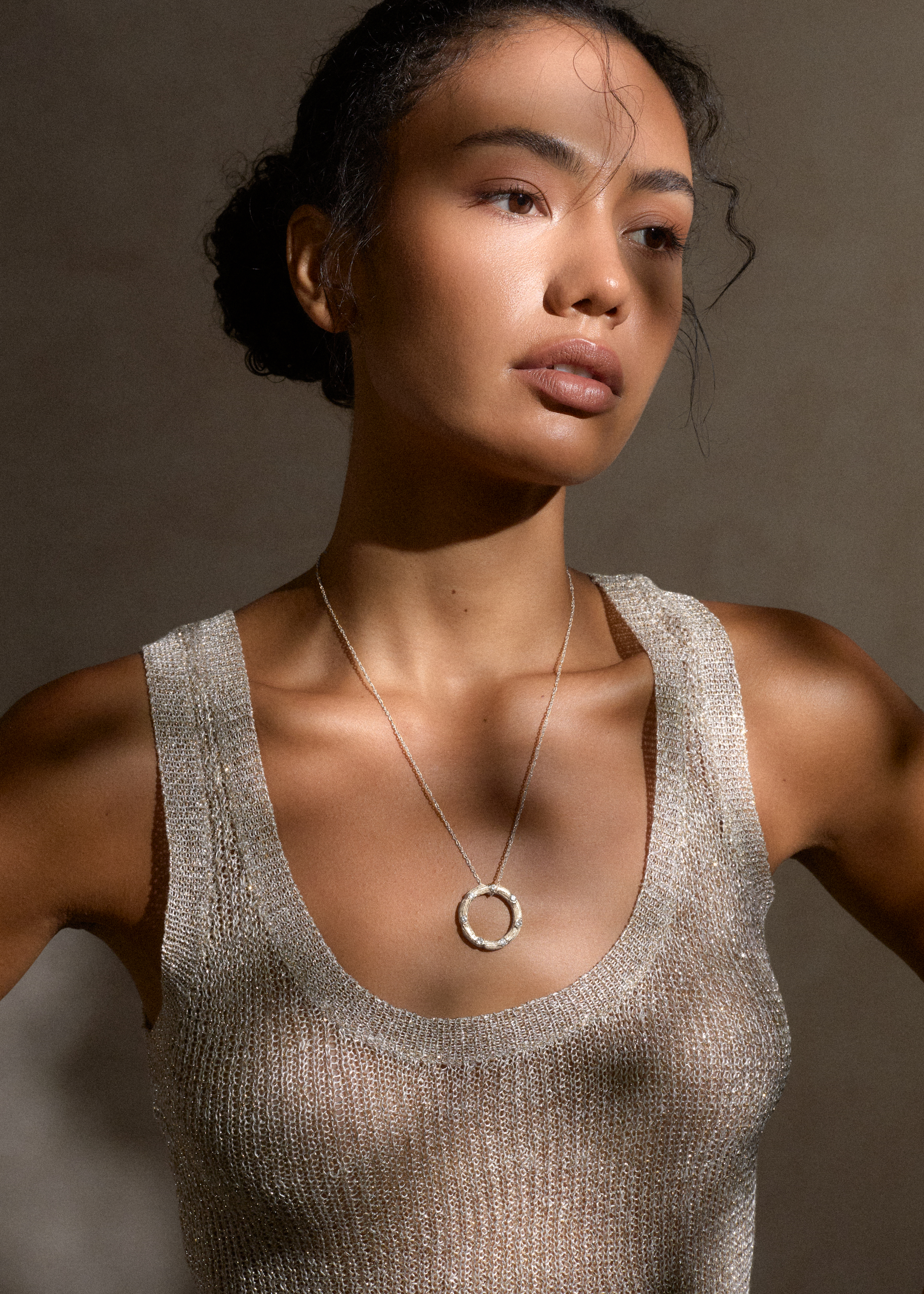 Halo Necklace / silver