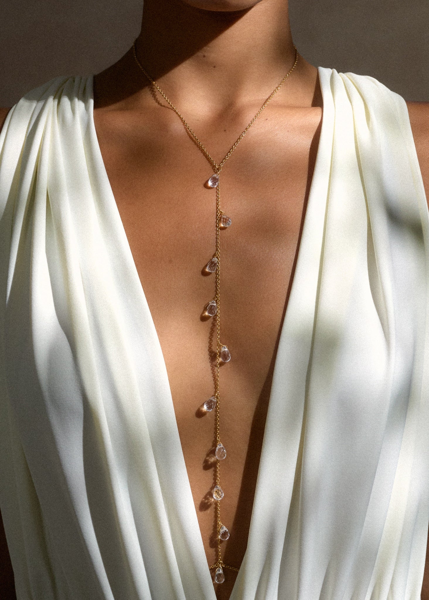 Droplet Body Chain / gold