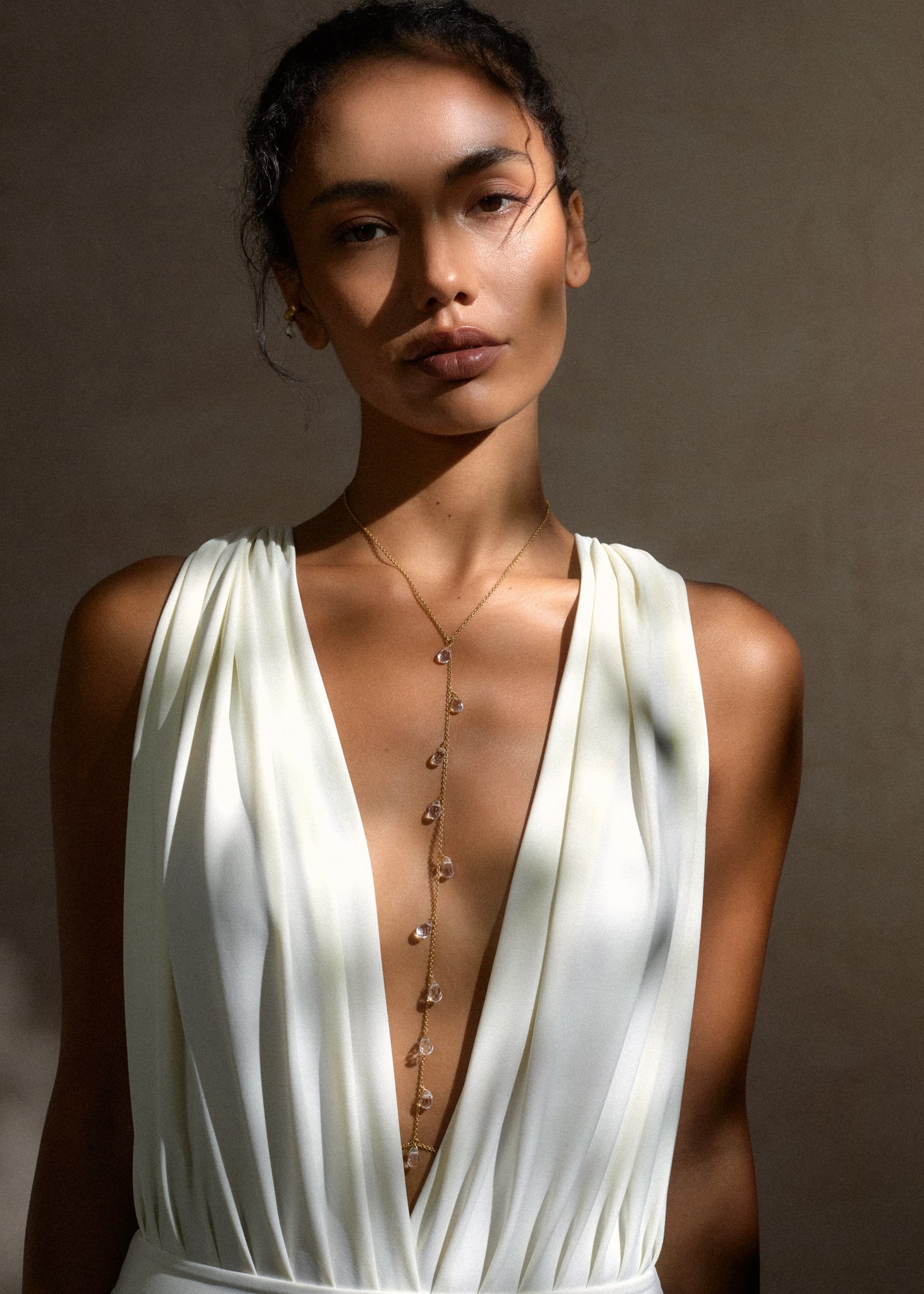 Droplet Body Chain / gold