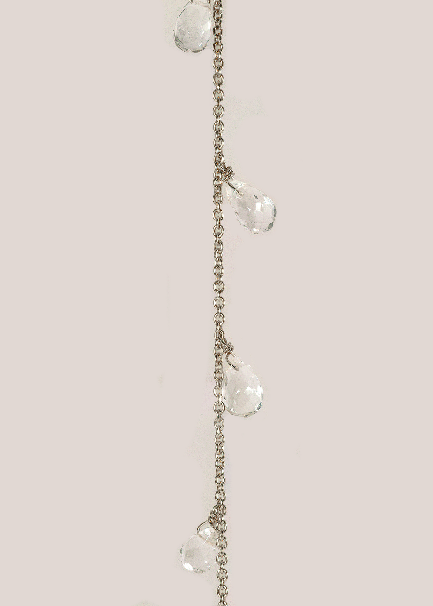 Droplet Body Chain / silver