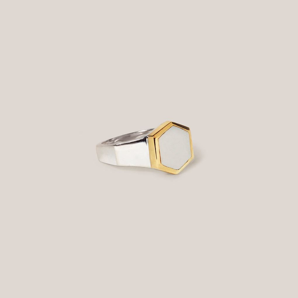 Demi Hex Ring