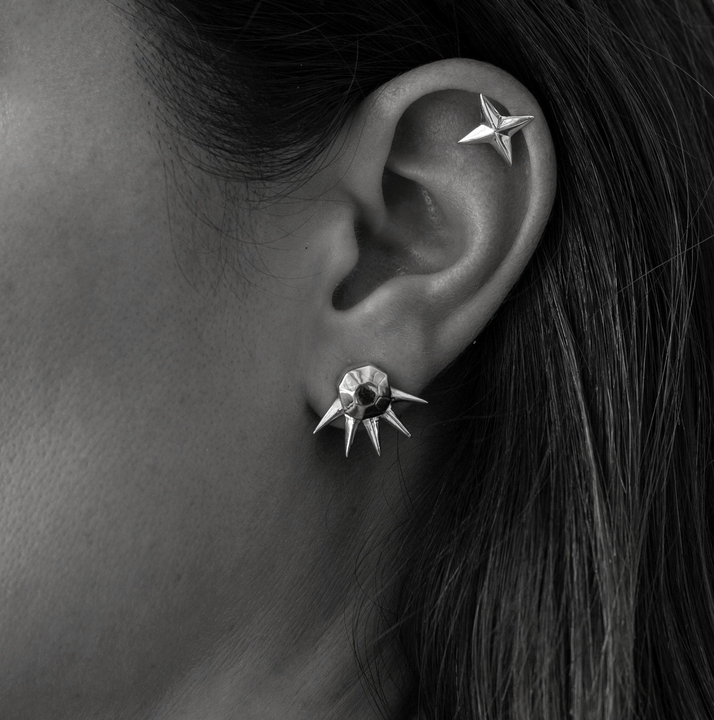 Iza-Jewelry-Star Gazer Earrings | Gold Spikes